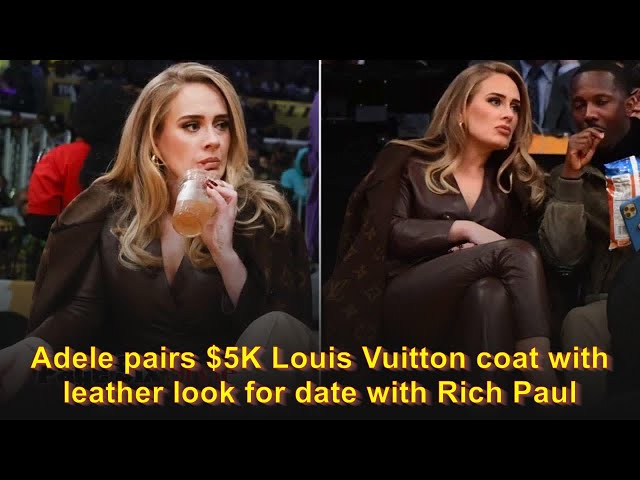 Adele pairs $5K Louis Vuitton coat with leather look for date with Rich  Paul 