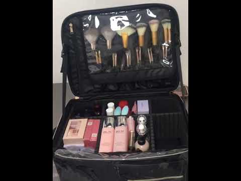 Professional Leather Makeup Bag For Makeup Artists Or Hairdressers