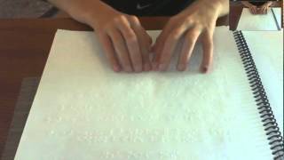 Braille Reading--correcting reading fingering