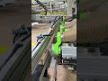 Precision automated hole drilling for hotel doors in our factory.