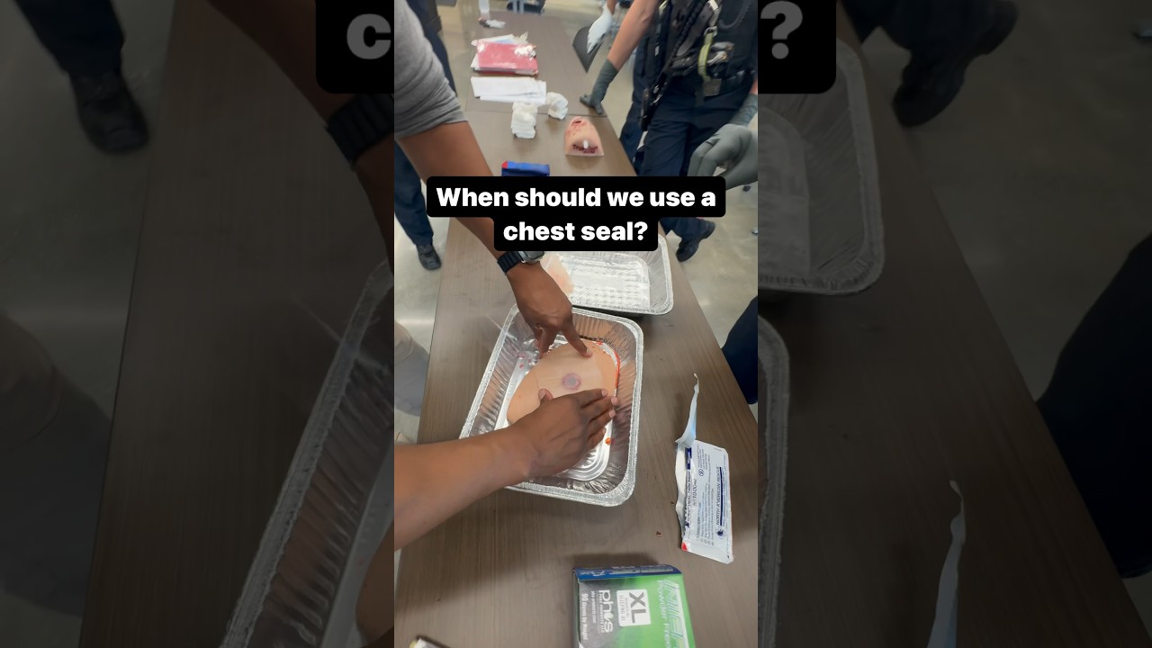 When should we use a chest seal?  And….does it matter if you’re a civilian or first responder?