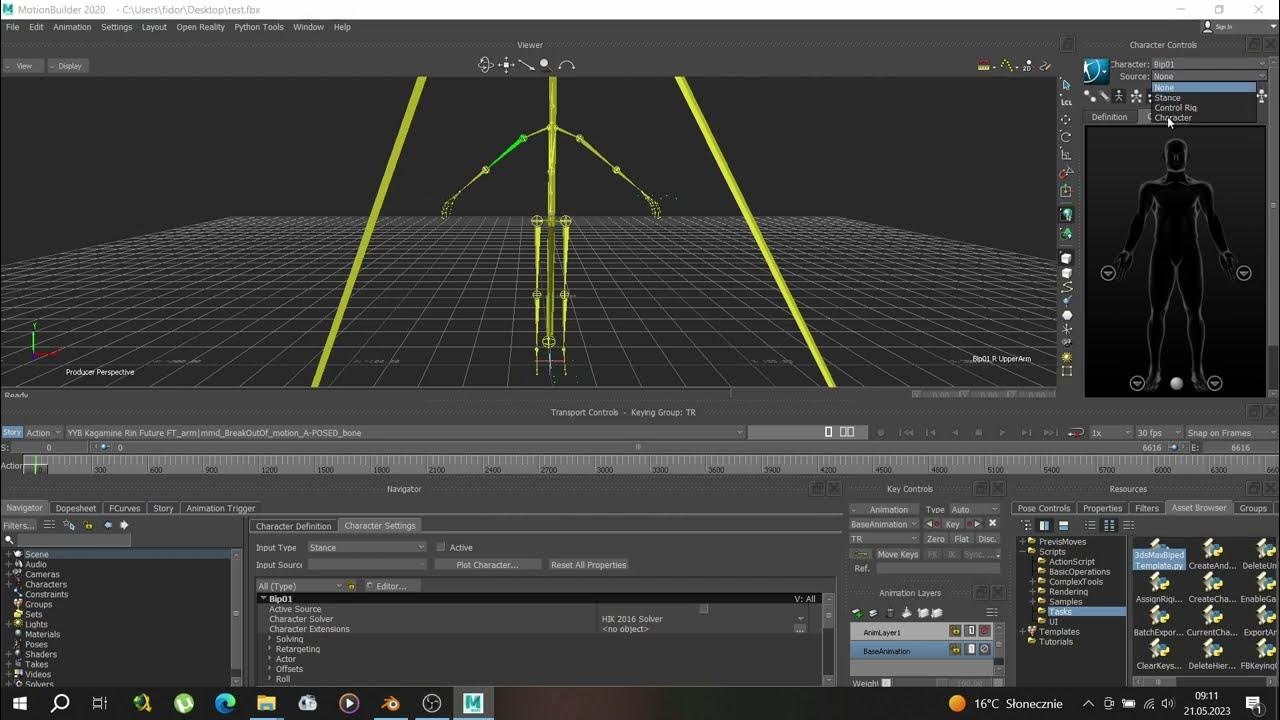 Skyrim convert dance vmd to hkx MotionBuilder YouTube
