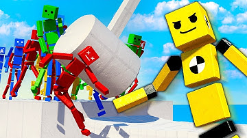 RAGDOLLS Try to Complete Obstacle Course - Fun With Ragdolls: The Game