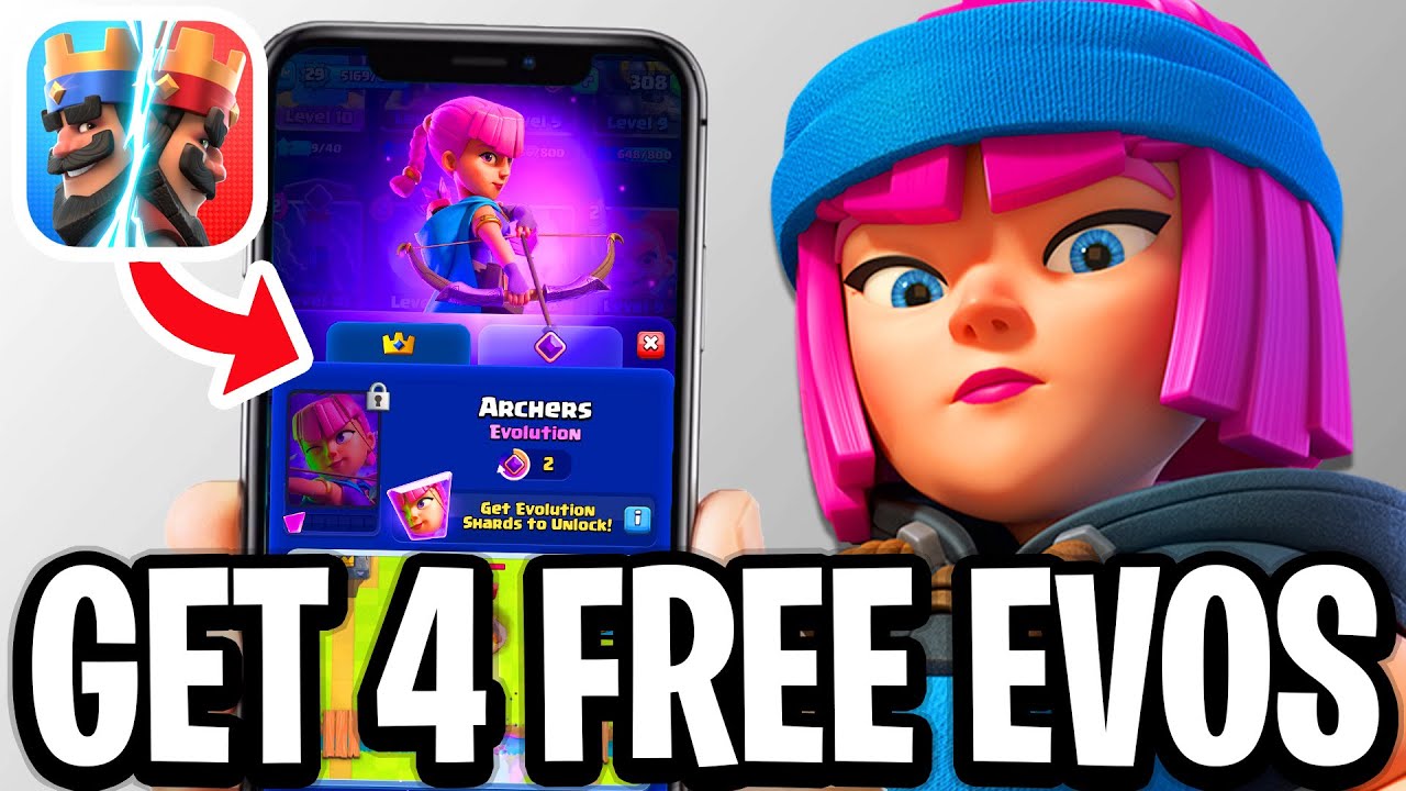 How To Get 4 FREE Evolutions In Clash Royale - Full Guide