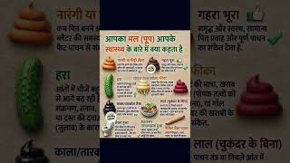 क्या आपको पता है पॉटी का रंग आपकी सेहत के बारे में बहुत कुछ बता सकता है|#HindiTips #shorts #trendin