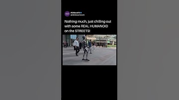 Humanoid Robot Walking on the Street with Humans | ENGINE AI