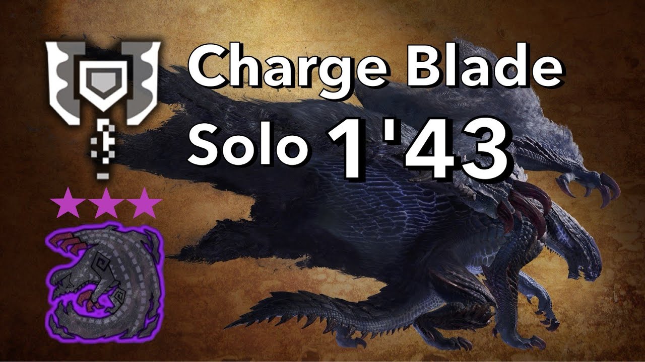 【MHWilds】充能斧 solo 歷戰黑蝕龍3✦  1'43｜Charge Blade solo Tempered Gore Magala 3 ✦ ｜歴戦ゴア・マガラ