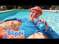 Blippi&#39;s Makes a Splash! 📖 Moonbug Kids 📖 Learning Corner