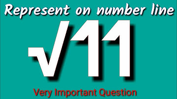 Represent root 11 on the number line, Locate root 11 on the number line, √11 on the number line.