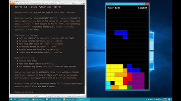 Tetris 2.0 - Using Python and Tkinter