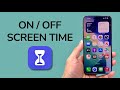 How To Turn On / Off Screen Time On iPhone