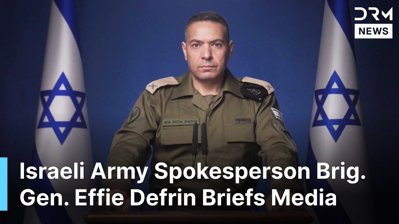 Defrin IDF Holds Press Conference With Brig. Gen. Effie Defrin on Military ...