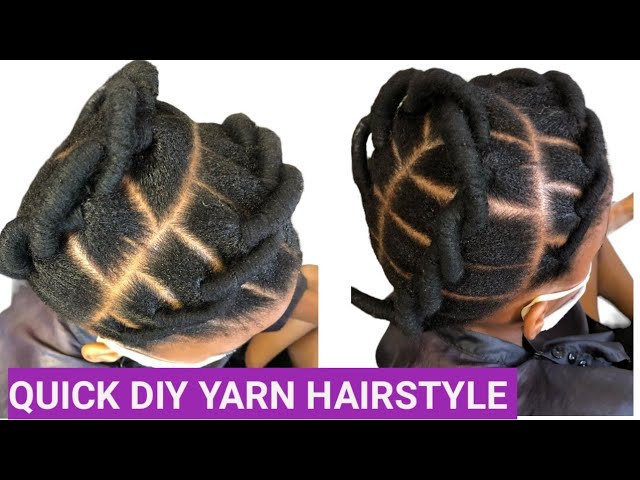 How To African Threading on Natural Hair/Threaded Fake Twist Step by  Step/UTUMBO WA UZI /Spiral 