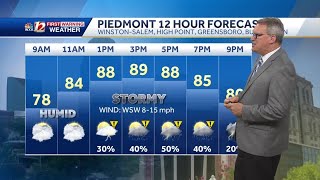 WATCH: Steamy start to stormy day