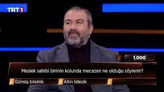 Meslek Sahibi Birinin Kolunda Mecazen Ne Olduğu Söylenir? Mehmet Kuzudişli - 3Te 3 - Trt 1
