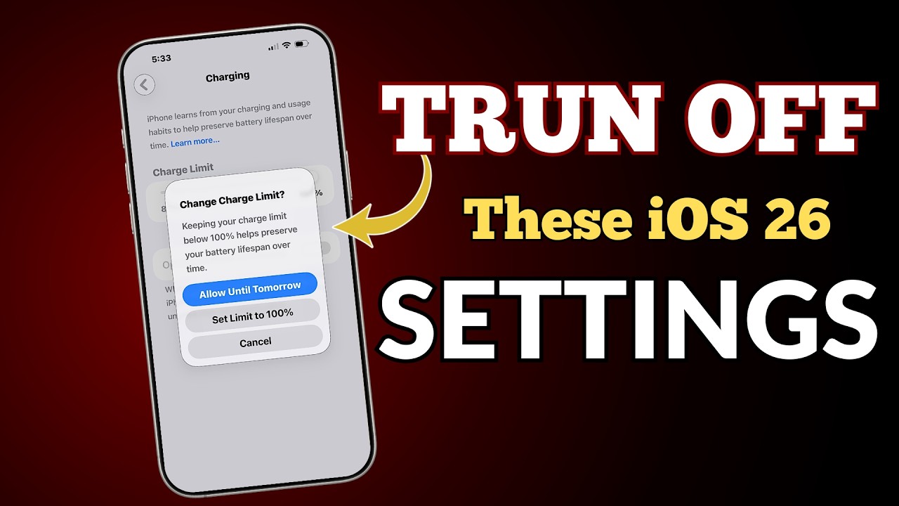 iOS 26 Battery Drain FIXED 🔋 | Disable These Settings NOW! [in Hindi]