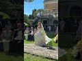 Walking down the aisle to the happiest groom #groomreaction #wedding #groom