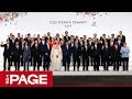 G20大阪サミット開幕　各国首脳が集合写真（2019年6月28日）