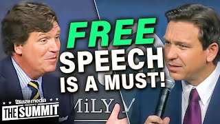 Tucker Carlson CHALLENGES DeSantis on the Deep State and Censorship