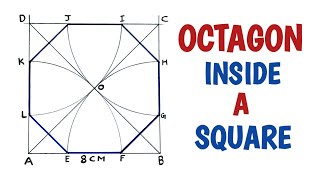 How To Draw An Octagon Inside a Square
