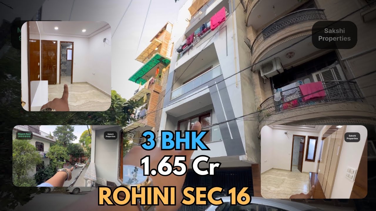 90 M in Rohini Sec 16 | 3 BHK Layout 