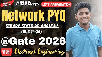 Network PYQ Gate Steady State AC Analysis #gate2026 #network #electricalengineering #gatepreparation