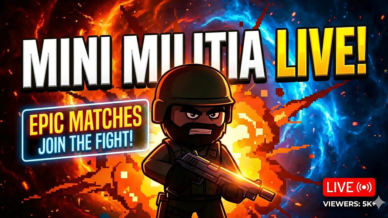 🔴 LIVE: Playing with SUBSCRIBERS! 🎮 Mini Militia Custom Rooms 