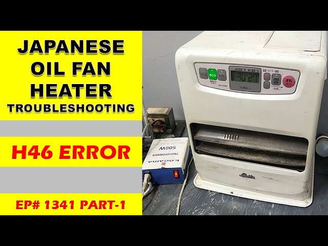 1953年 スペイン エラー 1341} Aladdin Oil-Fan Heater Error H46 | Step-by-Step