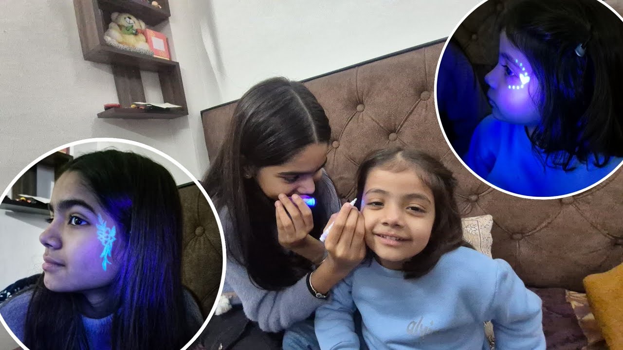 We Made Neon Tattoos 😍 | Nancy Di Aur Shalu Di Gayi Vrindavan 🛕