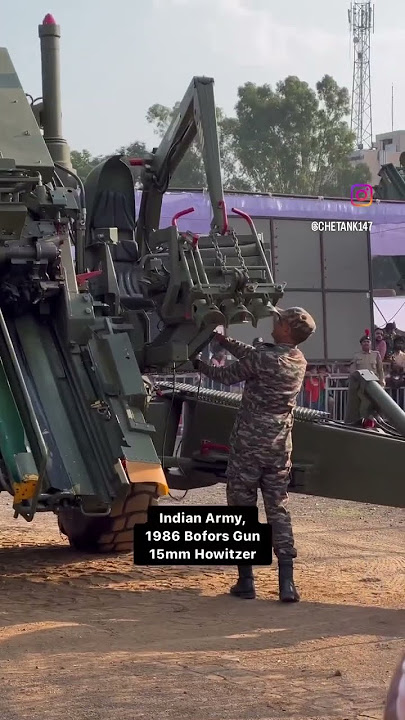 Indian Army’s 1986 Bofors Gun - 155mm field Howitzer #india #defence #army #indianarmy