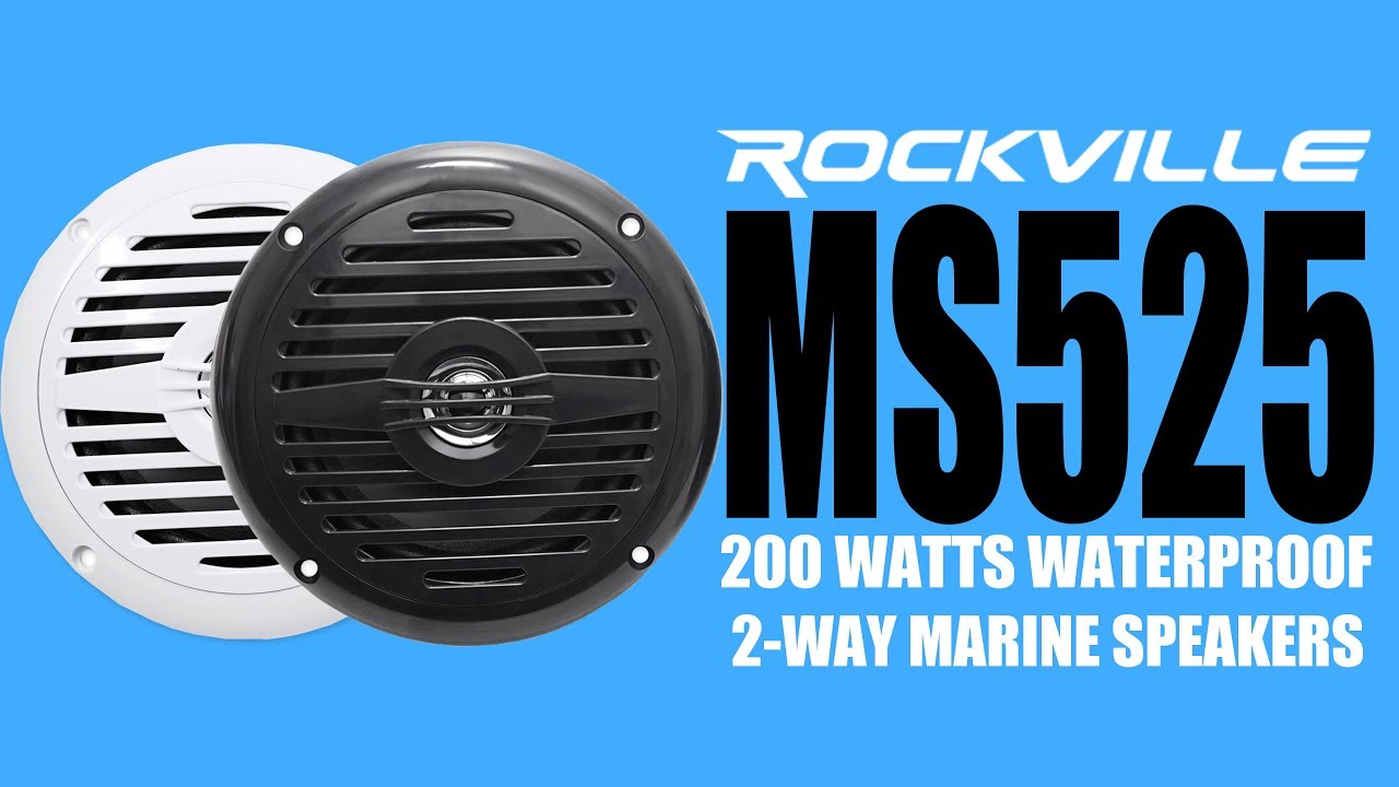 The Rockville MS525W & MS525B Marine 2-Way Speaker (DEMO)