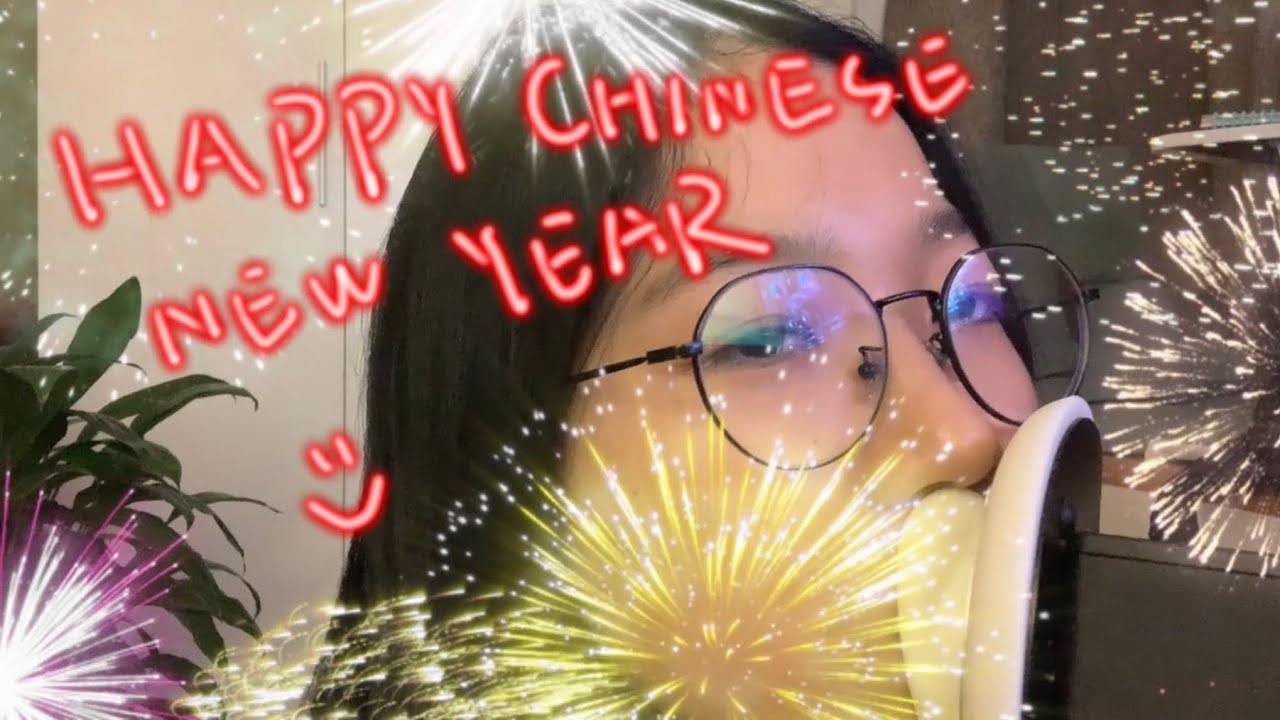 ASMR happy Chinese New Year ear licking