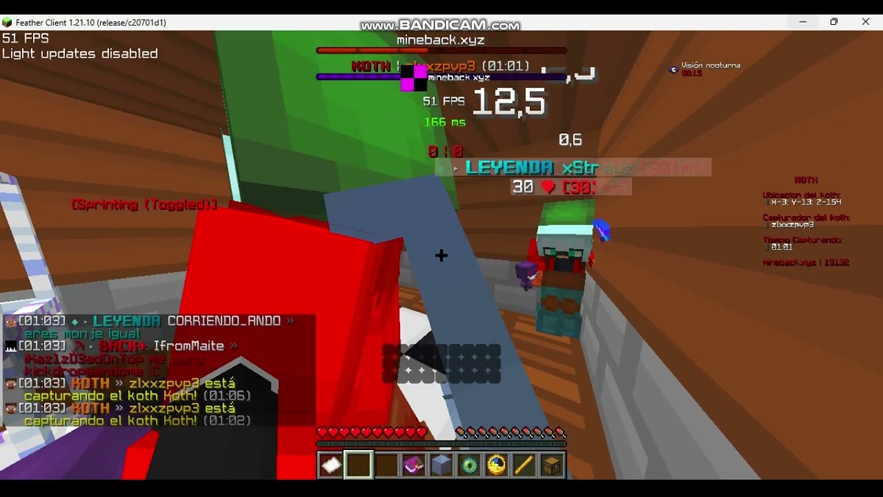 Hacking in MineBack | zSkirtzx