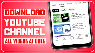 How To Download All Youtube Videos From Your\/My Own Channel At Once [ Problem Fixed ]
