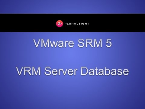 VMware SRM 5 - VRM Server Database and VRM Servers