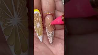 3D Flower & Lemon Slice Nail Art 🍋🌸 | Step-by-Step Nail Tutorial 💅