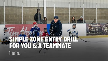 Simple Zone Entry Drill for You & a Teammate