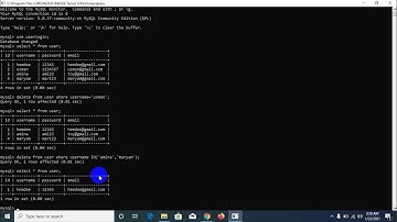 MySQL Tutorial for Beginners   5   Deleting Data From a Database