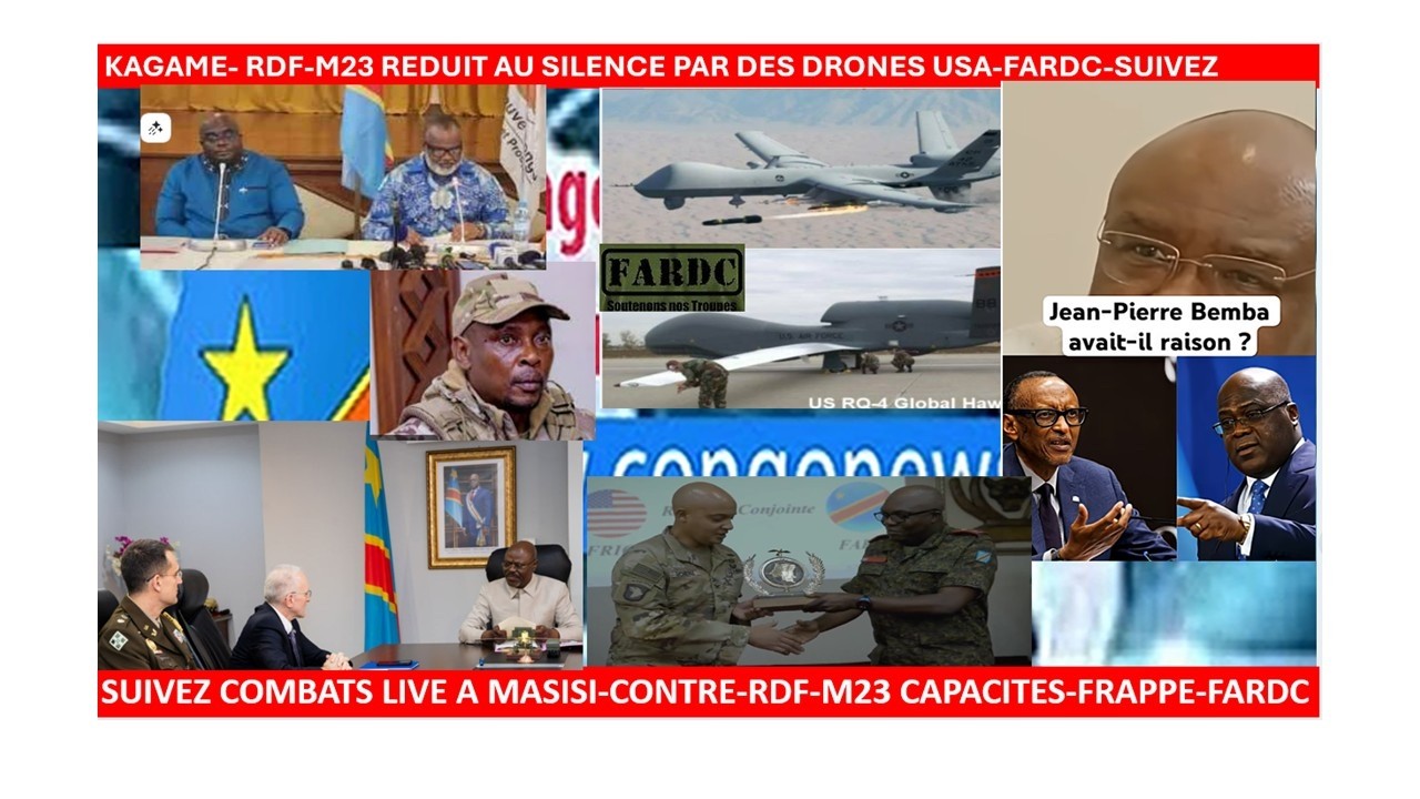 28/2/KAGAME -RDF-M23 REDUIT AU SILENCE PAR DES DRONES USA FARDC SUIVEZ,COMBATS LIVE-FARDC