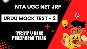 💥 NTA UGC NET JRF URDU MOCK TEST 2 | VVI for Dec 2024 Cycle Aspirants | URDU MOCK TEST