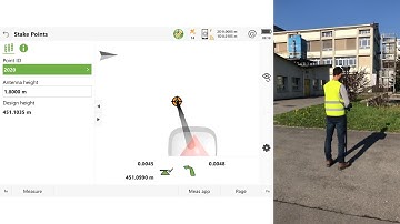 Augmented Stake Out with the Leica GS18 T