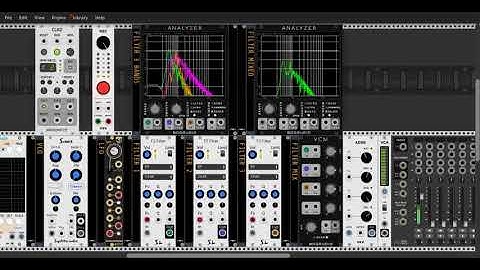 VCV Rack: Parallel Band Pass Filters Sandbox