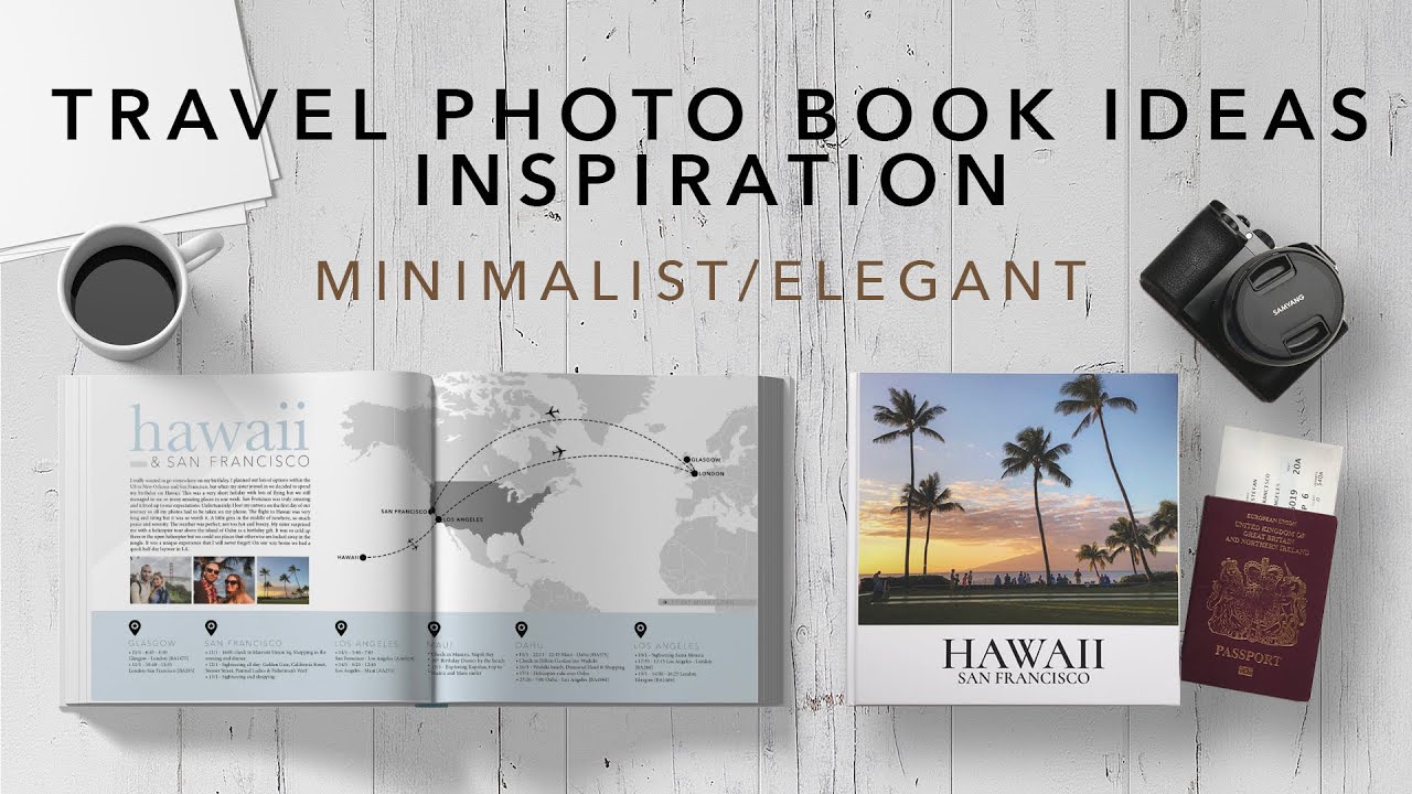 Travel Photo Book Inspiration/Ideas, Minimalist/Elegant