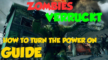 Call of Duty Black Ops 3 ZOMBIES Verruckt HOW TO TURN ON THE POWER GUIDE