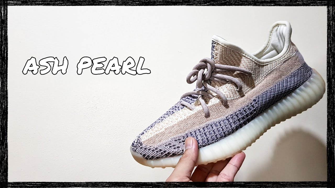 Yeezy 350 v2 ASHPEARL | unboxing, review, on-feet - YouTube