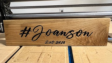 Vcarved our family/friends a sign using the @OnefinityCNC router.