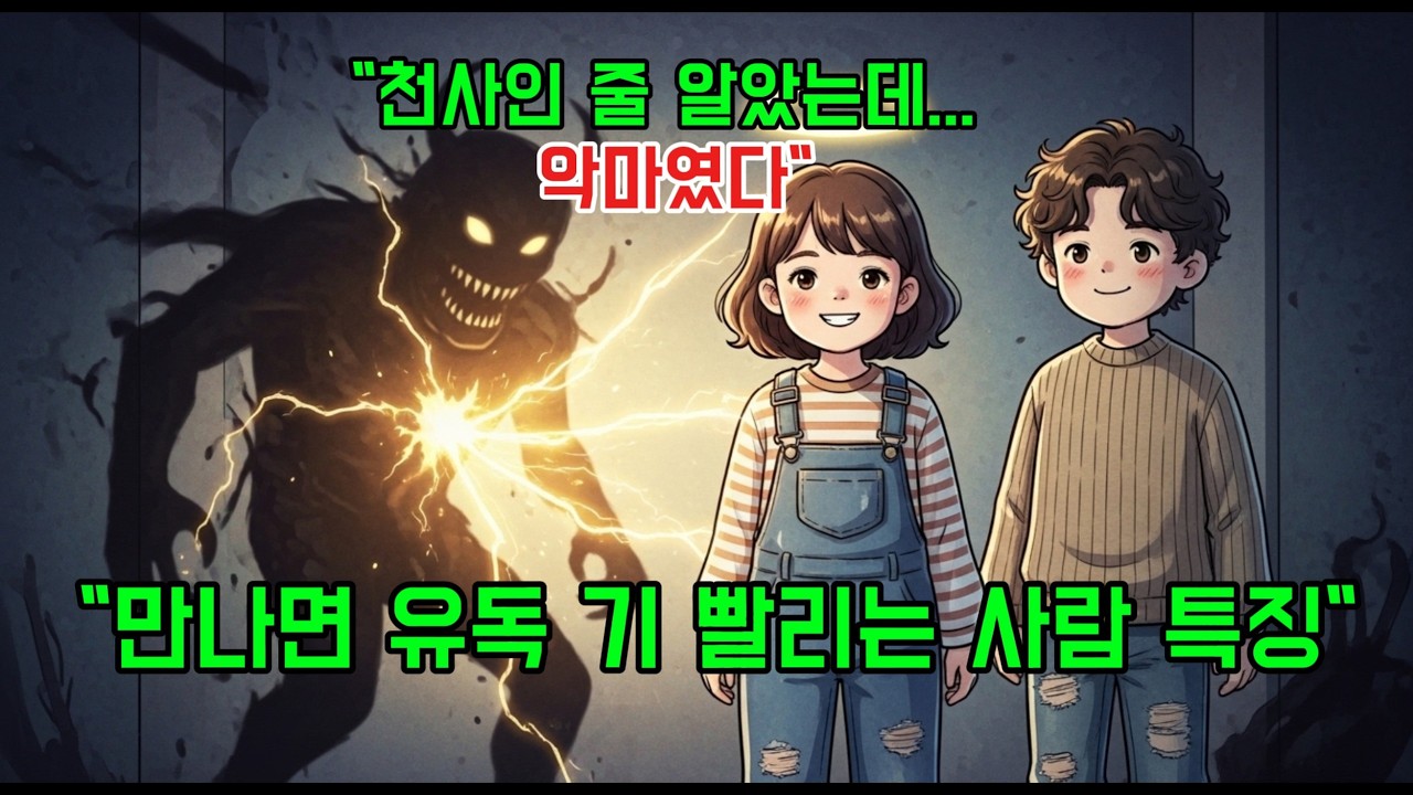 겉으론 천사인데 묘하게 기 빨리는 사람 특징