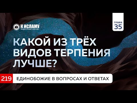 Вопрос 219. Какой из трёх видов терпения лучше? Единобожие в вопросах и ответах. Ринат Абу Мухаммад