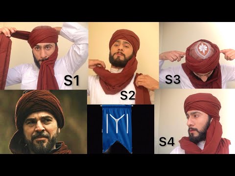 How To Tie Ertugrul Ghazi Turban | IYI | Amamah Majid Shah