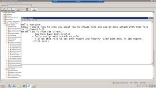 How to Create Role and attach Role with Menu in Oracle JD Edward 8.12